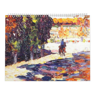 Calendario Parque de St. Cloud con jinete Wassily Kandinsky