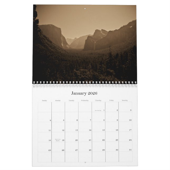 Calendario Parque nacional 2011 de Yosemite (Jan 2026)
