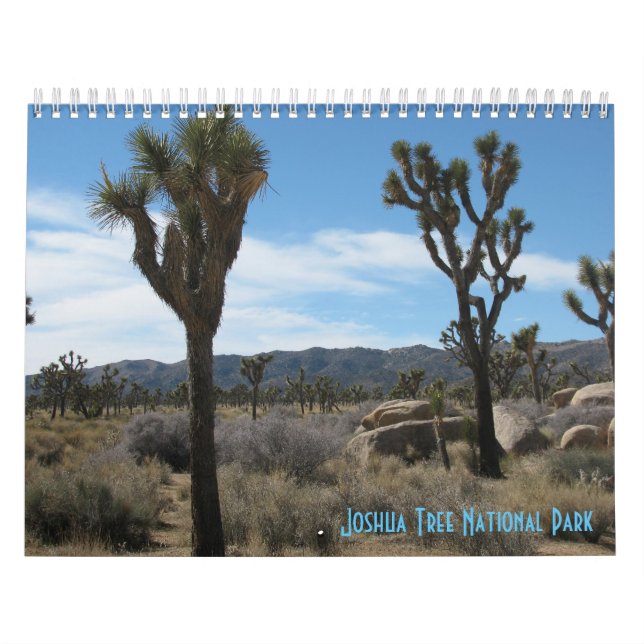 Calendario Parque nacional Árbol de Joshua (Tapa)