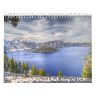 Calendario Parque nacional Crater Lake, Oregon, EE. UU.