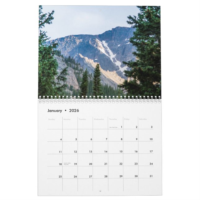 Calendario Parque Nacional de las Montañas Rocosas (Jan 2026)
