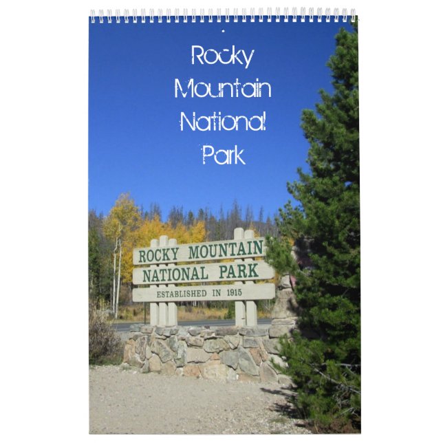 Calendario Parque Nacional de las Montañas Rocosas de 24 (Tapa)