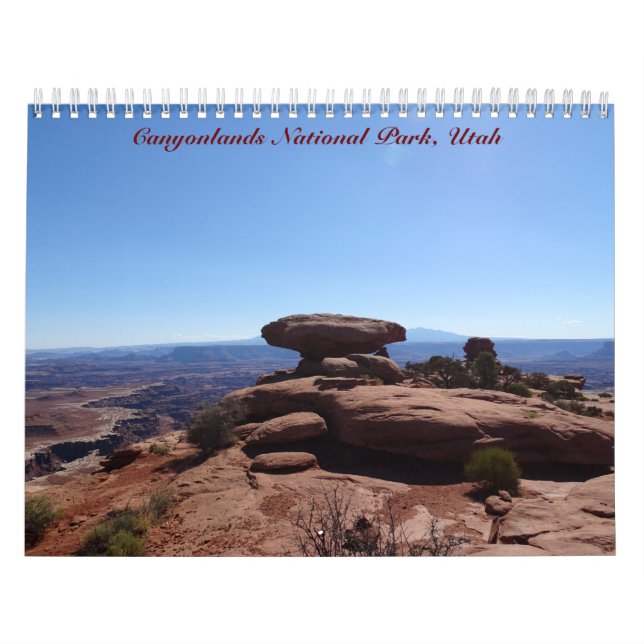 Calendario Parque nacional de los Cañones, Utah (Tapa)