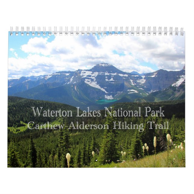 Calendario Parque nacional de los Lagos de Waterton (Tapa)