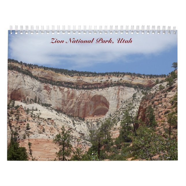 Calendario Parque nacional de Zion, Utah (Tapa)