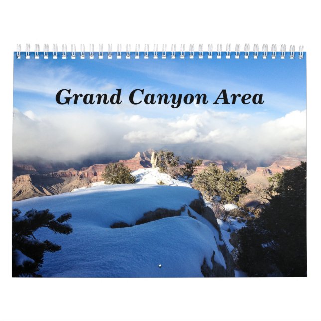 Calendario Parque nacional del área del Gran Cañón 2025 (Tapa)