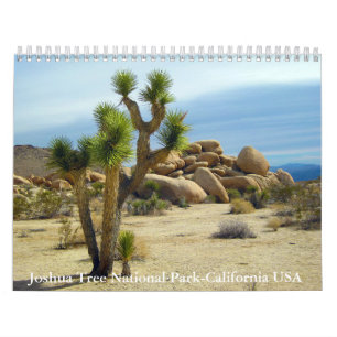 Calendario Parque nacional Joshua Tree - California EE.UU.