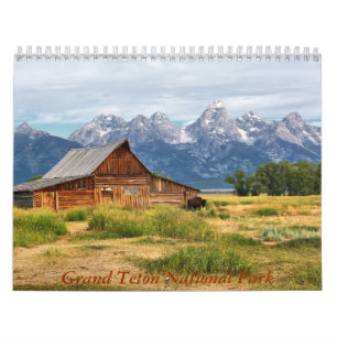 Calendario Parque nacional magnífico de Teton
