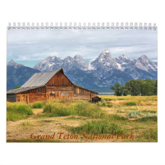 Calendario Parque nacional magnífico de Teton