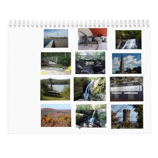 Calendario Parques de estado de Connecticut (Reverso)