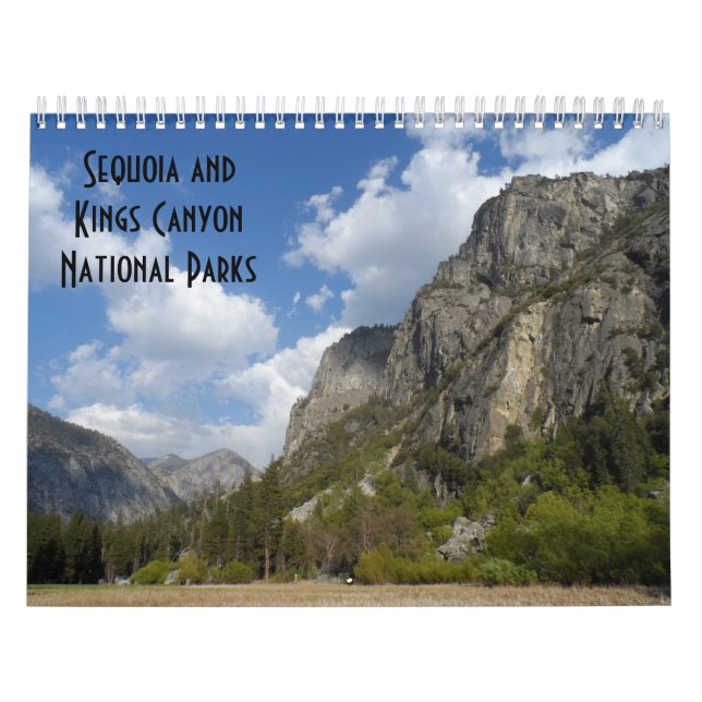 Calendario Parques nacionales de Sequoia y Kings Canyon (Tapa)