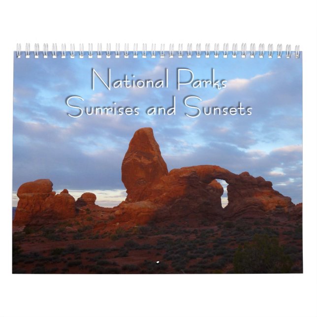 Calendario Parques nacionales Sunrise and Sunsets (Tapa)