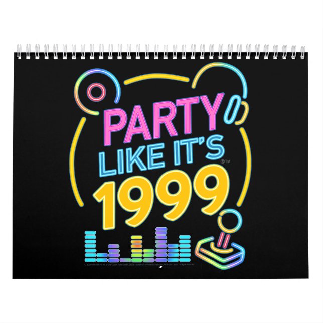 Calendario Party Like It’s 1999®™ – Neon Soundtrack  (Tapa)