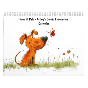 Calendario Patas y Amigos: Encuentros Cómicos de un Perro