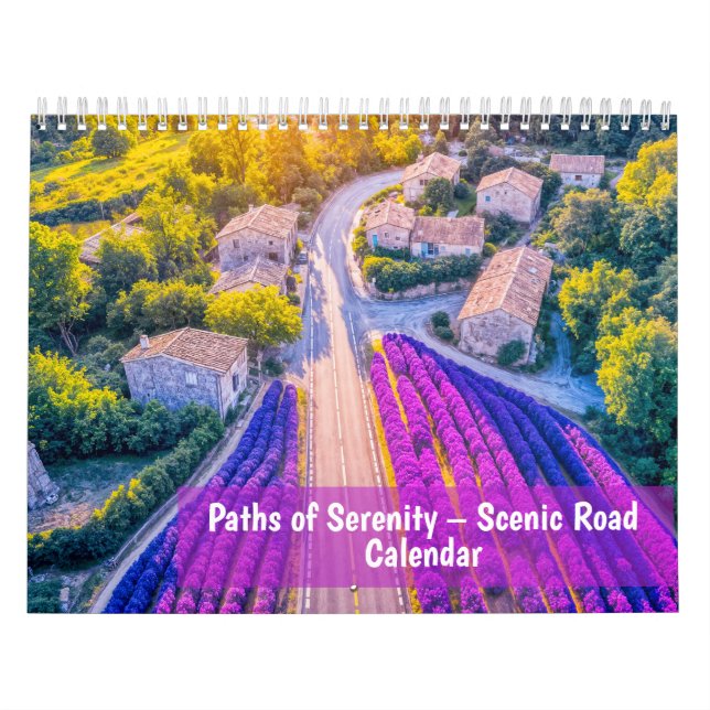 Calendario Paths of Serenity – 2026 Scenic Road Calendar (Tapa)