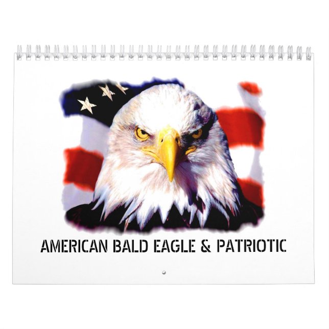 Calendario patriótico y de Eagle de pared (Tapa)