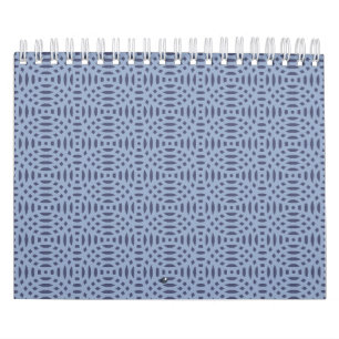 Calendario patrón continuo de formas circulares