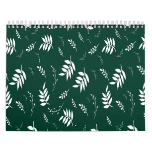 Calendario patrón de hoja