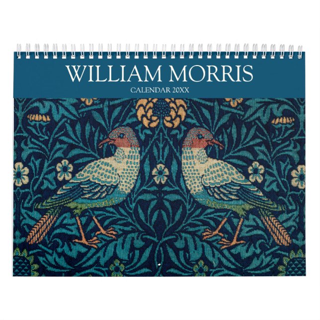 Calendario Patrón de pintura de época William Morris 2024 (Tapa)