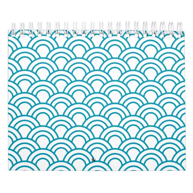 Calendario Patrón geométrico japonés moderno (Tapa)