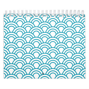 Calendario Patrón geométrico japonés moderno