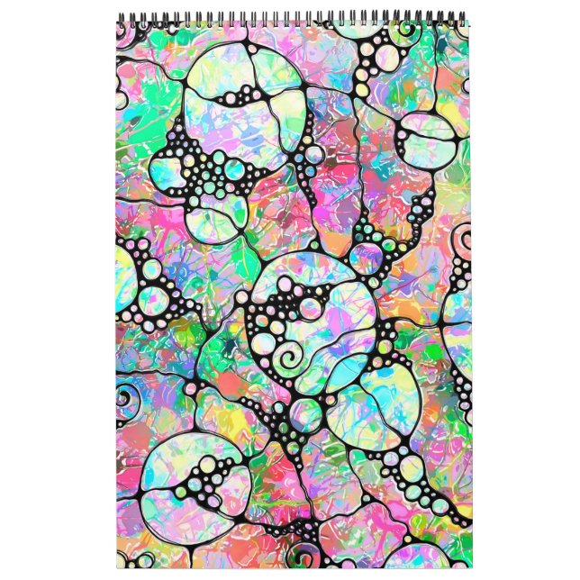 Calendario Patrón Pintado A Mano Y Digitalmente Art. 31 (Tapa)