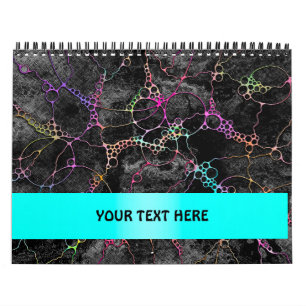 Calendario Patrón Pintado A Mano Y Digitalmente Art. 44