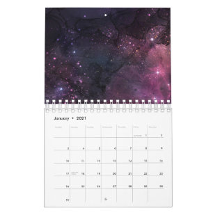Calendario Patrón Planetario de Galaxias del Espacio Exterior