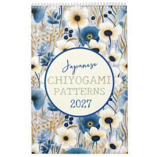 Calendario Patrones Chiyogami japoneses 2026