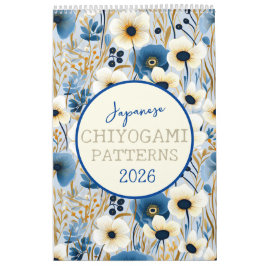 Calendario Patrones de Chiyogami para Japón 2026