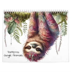 Calendario Patrones de la naturaleza - Animales de la jungla