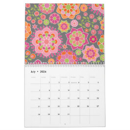 Calendario Patrones femeninos elegantes - Puedes cambiar la f