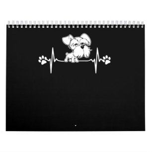 Calendario Paw Imprimir regalo de schnauzer de latido