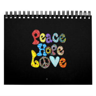 Calendario Paz Esperanza Amor sublimación