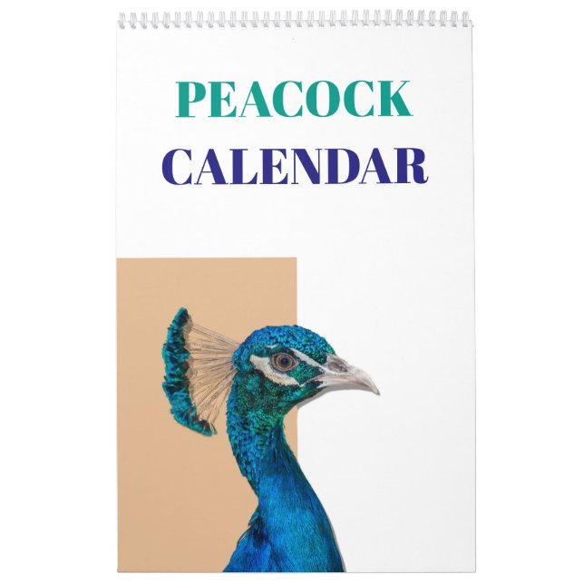 Calendario Peacock 2025 (Tapa)