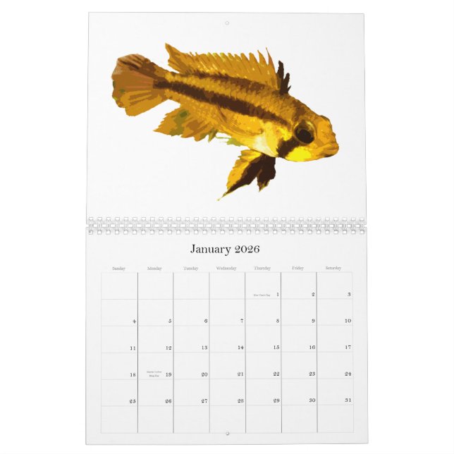 Calendario Peces del mundo 2010 (Jan 2026)