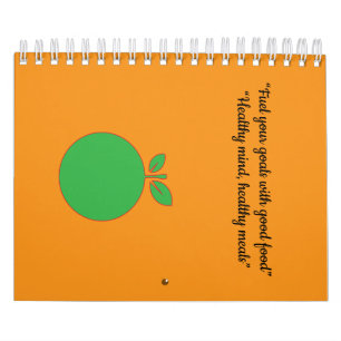 Calendario Pegatina de comida saludable – Etiqueta de planifi