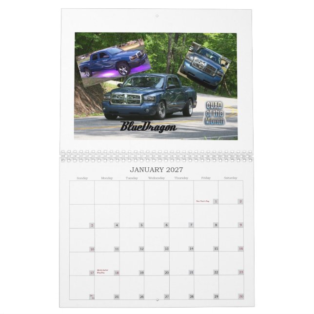 Calendario pelotón cuádruple 2011 (Jan 2027)
