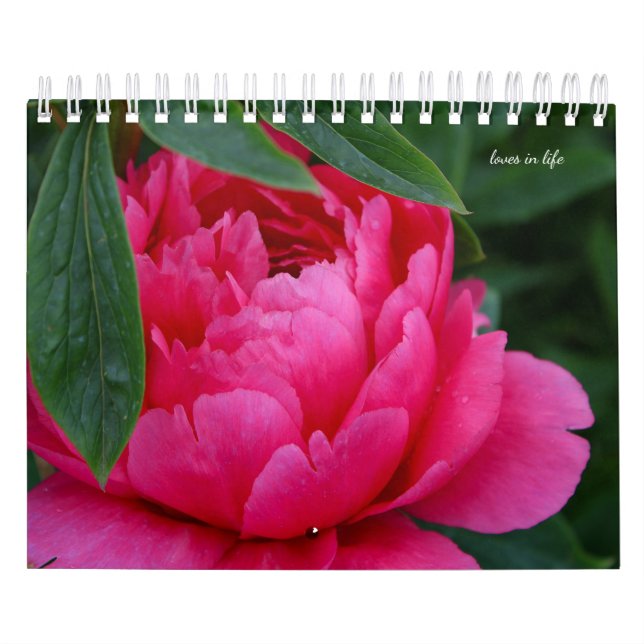 Calendario Peony Flower (Tapa)