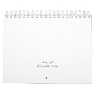 Calendario Peony Flower