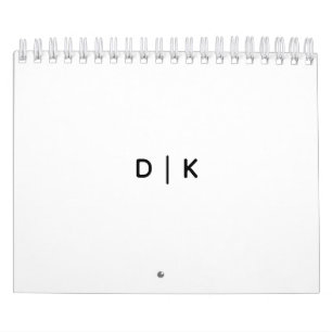 Calendario pequeño de dos páginas, blanco