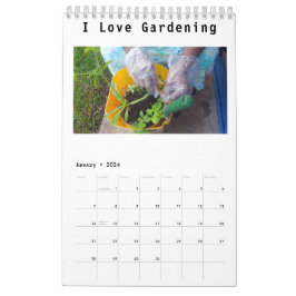 Calendario pequeño de una sola página del jardiner