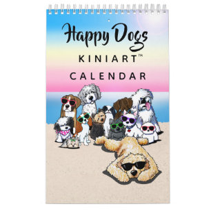 Calendario Pequeño KiniArt Perros Felices