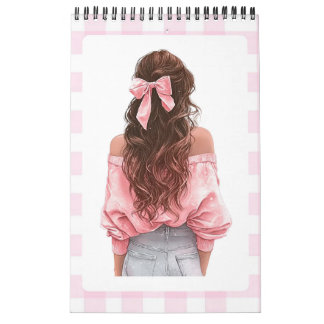 Calendario pequeño Pink Girl 2026
