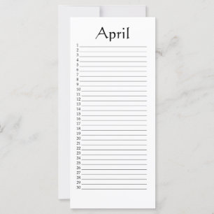 Calendario perpetuo Abril Daniel 4:22