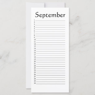 Calendario perpetuo Septiembre Habakkuk 3:4