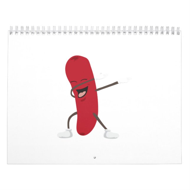 Calendario Perrito caliente que frota divertido - idea del (Tapa)