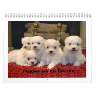 Calendario Perritos malteses