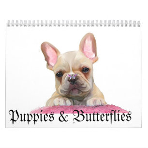 Calendario Perritos y mariposas
