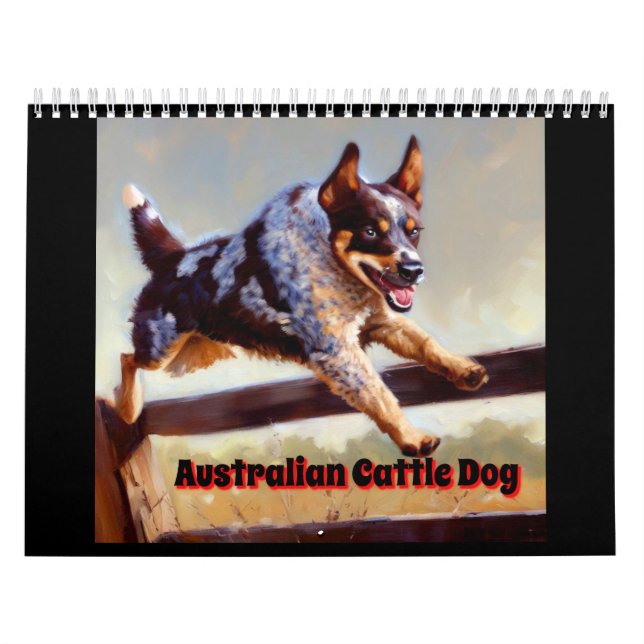 Calendario Perro de ganado australiano (Tapa)